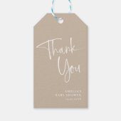 Étiquettes-cadeau Merci Moderne Élégant Script  (Devant)