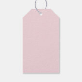 Étiquettes-cadeau Merci Motif rose et gris en aquarelle (Dos)