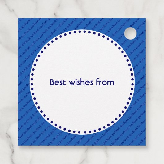 Étiquettes Cadeau MERCI NHS personnalisé (Dos)