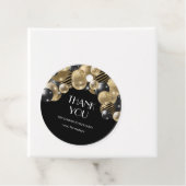 Étiquettes Cadeau Merci or élégant (En situation)