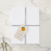 Étiquettes-cadeau Merci orange (Avec de la ficelle)