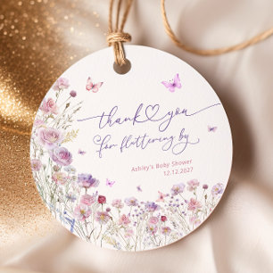 Étiquettes Cadeau Merci Papillon De Jardin Pour Flutting Par