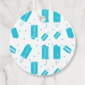 Étiquettes Cadeau Merci - Popsicles bleus (Dos)
