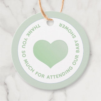 ÉTIQUETTES CADEAU MERCI POUR ASSISTER À NOTRE BABY SHOWER AVEC LE CO