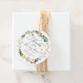 Étiquettes Cadeau Merci pour Bee-ing Here Floral Shower (En situation)