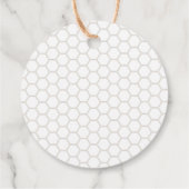 Étiquettes Cadeau Merci pour Bee-ing Here Floral Shower (Dos)