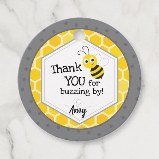 Étiquettes Cadeau Merci pour bourdonner par - Bumble Bee (Devant)