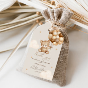 Étiquettes-cadeau Merci pour cette Baby Shower Beary Much