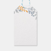 Étiquettes-cadeau Merci pour douche notre petit script Citrouille (Dos)