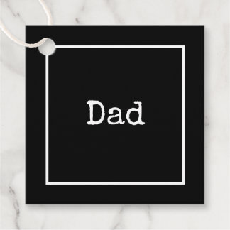Étiquettes Cadeau Merci pour être mon père Fête des pères noir/blanc