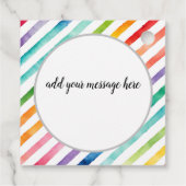 Étiquettes Cadeau Merci pour fêter avec moi Favor Tags (Dos)