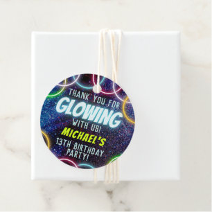 Étiquettes Cadeau Merci pour Gluter avec nous Glow in the Dark