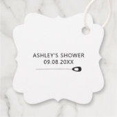 Étiquettes Cadeau Merci pour la Douche de Mariée avec Amour (Dos)