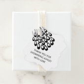 Étiquettes Cadeau Merci pour la Douche de Mariée avec Amour (En situation)