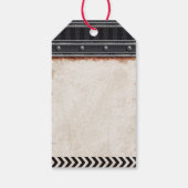 Étiquettes-cadeau Merci pour la fête d'anniversaire zombie avec bioh (Dos)