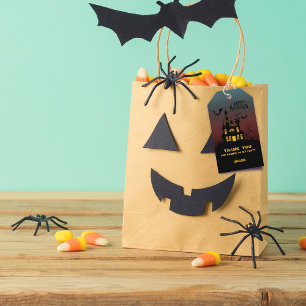 Étiquettes-cadeau Merci pour la maison hantée d'Halloween