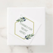 Étiquettes Cadeau Merci pour le haricot ici (En situation)