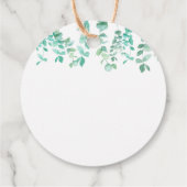 Étiquettes Cadeau Merci Pour Le Popup De Verdure Eucalyptus Balloon (Dos)