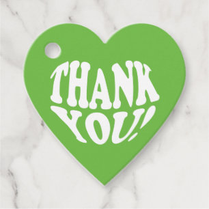 Étiquettes Cadeau Merci pour les cadeaux végétaliens Tags Heart Favo