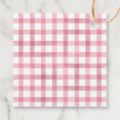 Étiquettes Cadeau "Merci pour passer" avec deux lapins roses (Dos)