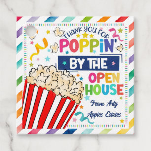 Étiquettes Cadeau merci pour poppin by the open house real estate