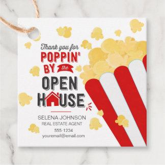 Étiquettes Cadeau Merci pour Poppin' par le courtier Open House