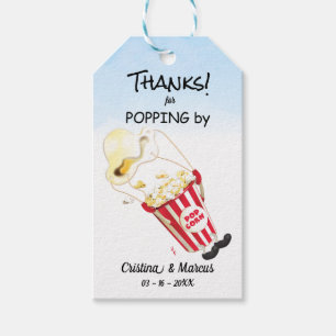 Étiquettes-cadeau Merci pour Popping By Popcorn Event