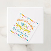 Étiquettes Cadeau Merci pour tout ce que vous faites, vous êtes plus (En situation)