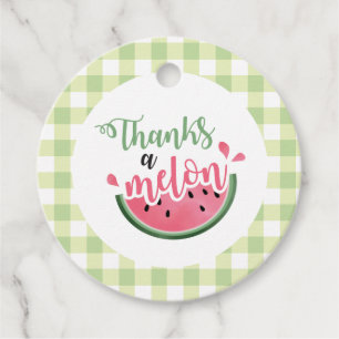 Étiquettes Cadeau Merci pour un Melon Gâteau de première année à la