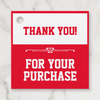 Étiquettes Cadeau Merci pour votre achat