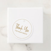 Étiquettes Cadeau Merci pour votre commande Script moderne (En situation)