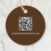 Étiquettes Cadeau Merci pour votre commande site professionnel code (Dos)
