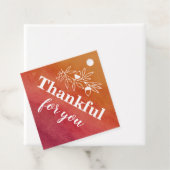 Étiquettes Cadeau Merci Pour Vous Parti Engagement Mariage de automn (En situation)