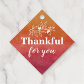 Étiquettes Cadeau Merci Pour Vous Parti Engagement Mariage de automn (Devant)