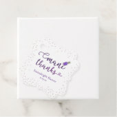 Étiquettes Cadeau Merci Purple Mani (En situation)