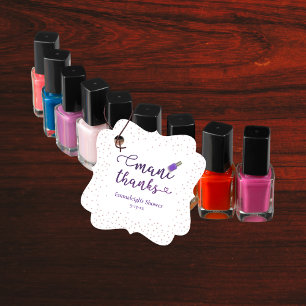 Étiquettes Cadeau Merci Purple Mani