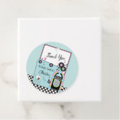 Étiquettes Cadeau Merci, Retro 1950's Diner Birthday (En situation)