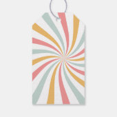 Étiquettes-cadeau Merci rétro super (Dos)