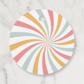 Étiquettes Cadeau Merci rétro super (Dos)