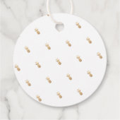 Étiquettes Cadeau Merci, Roses Red Ombre (Dos)