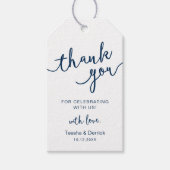 Étiquettes-cadeau Merci rustique du mariage (Devant)