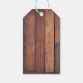 Étiquettes-cadeau Merci Rustique en bois (Dos)