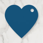 Étiquettes Cadeau Merci script blanc bleu mariage (Dos)
