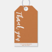 Étiquettes-cadeau Merci Script Vêtements Prix de l'entreprise Logo (Devant)