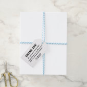 Étiquettes-cadeau Merci simple d'affaires blanc pour l'insertion de (With Twine)