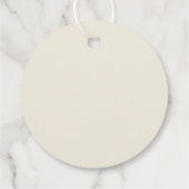 Étiquettes Cadeau Merci Simple Uni Couleur Ivoire Mariage (Dos)