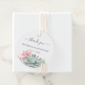 Étiquettes Cadeau Merci Succulent doux Favor Stickers G (En situation)