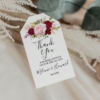 Merci tropical et romantique rouge