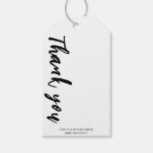 Étiquettes-cadeau Merci Typographie l Clean Price Display (Devant)