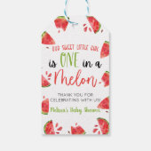 Étiquettes-cadeau Merci Un Melon Pastèque Faveur de Baby Shower (Dos)